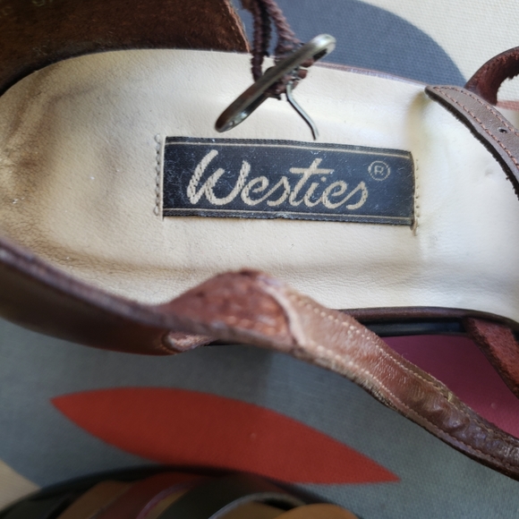 Vintage Westies Leather Upper Sandals - Picture 4 of 7